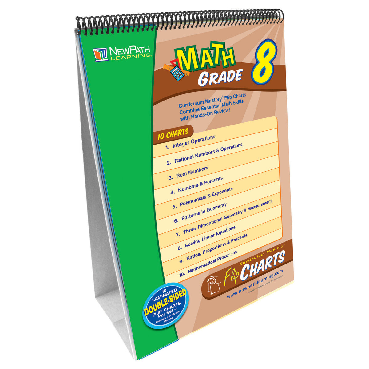 New Path Learning Math Flip Chart Set Gr 8