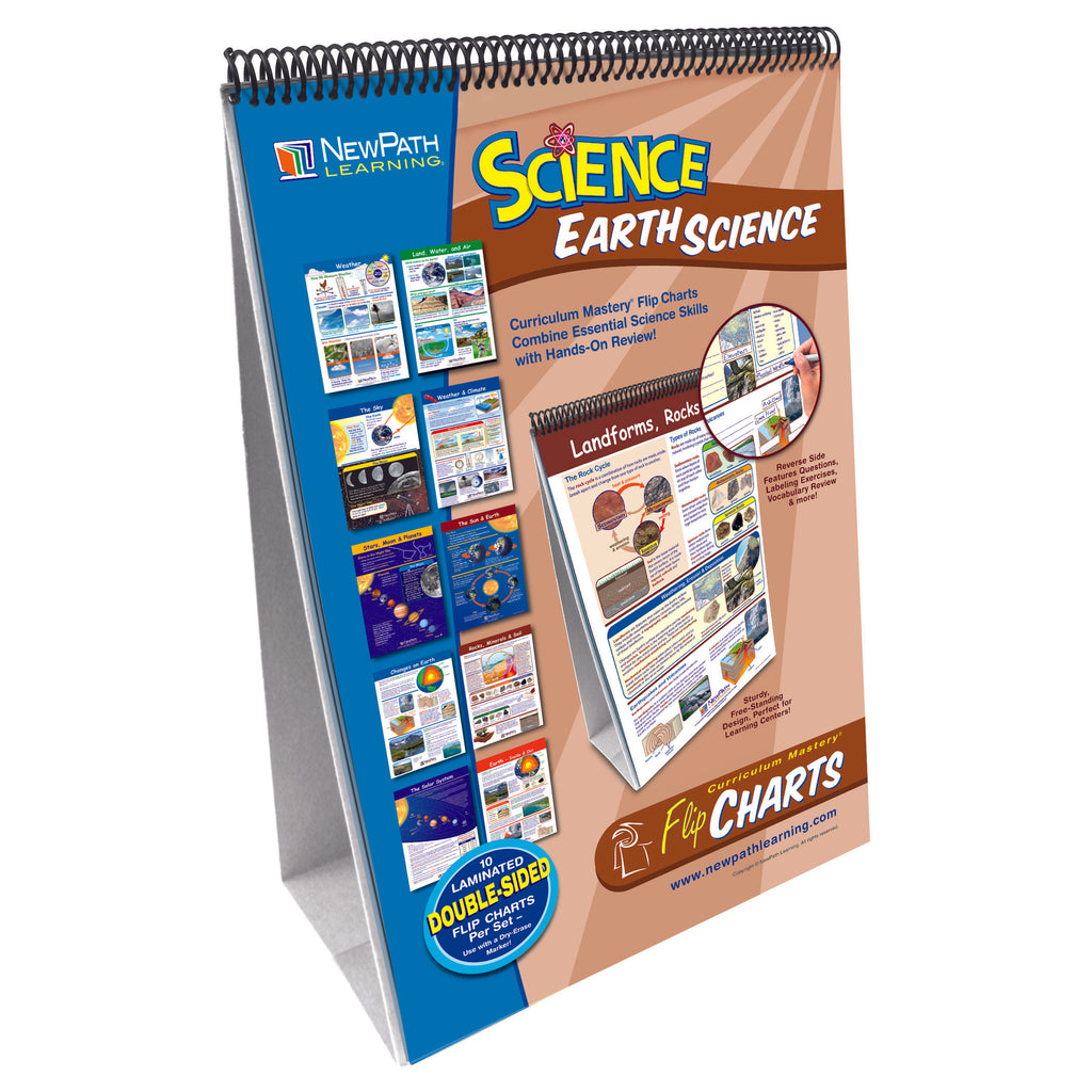 New Path Learning Middle School Earth Science Flip Chart Set