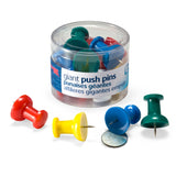 Officemate International Corporation Giant Push Pins, Assorted Colors