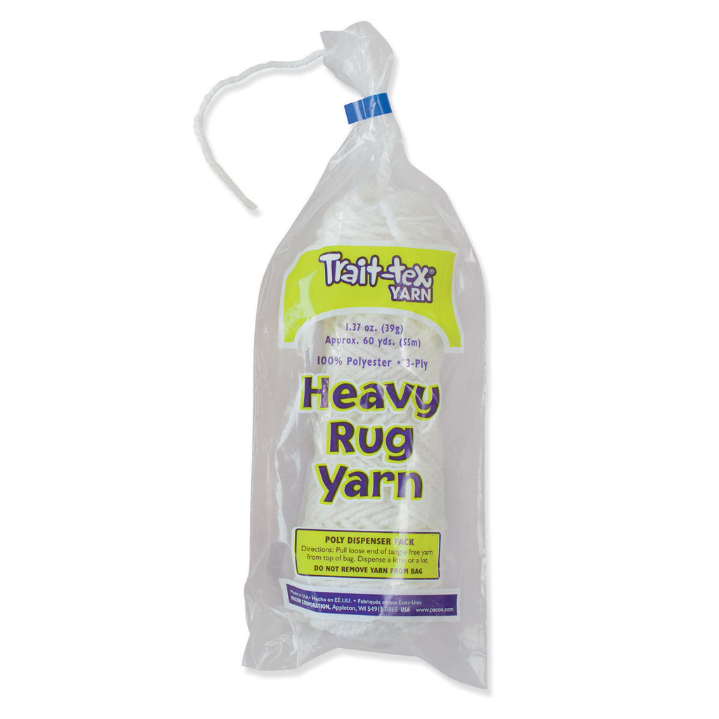 Pacon Heavy Rug Yarn, 60 Yards White