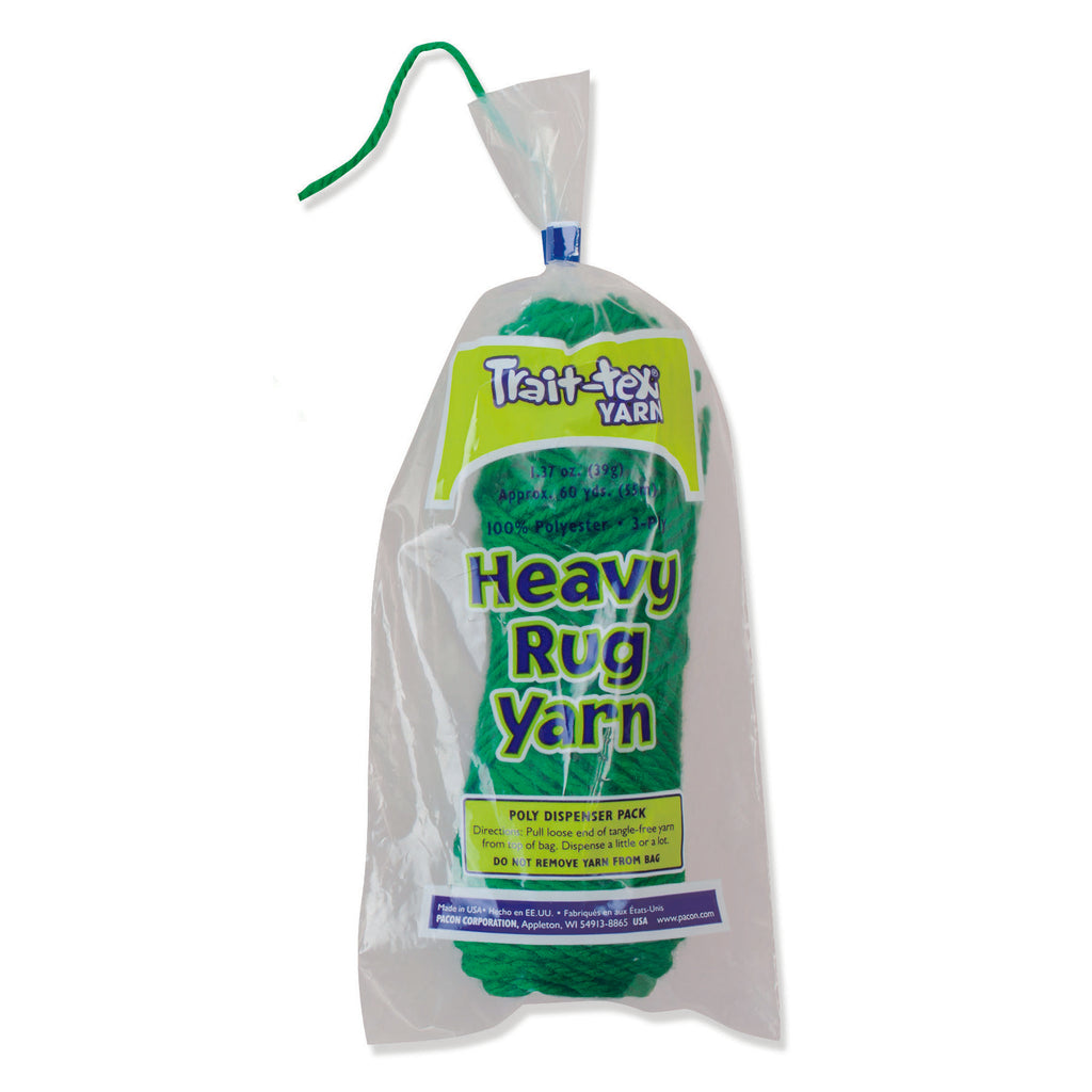 Pacon Heavy Rug Yarn, 60 Yards Holiday Green