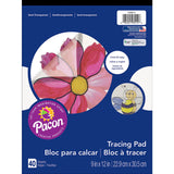 Pacon Art Street Tracing Paper Pad, 9" x 12", 40 Sheets
