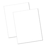 Pacon Peacock® Economy Railroad Board, 22" x 28" White