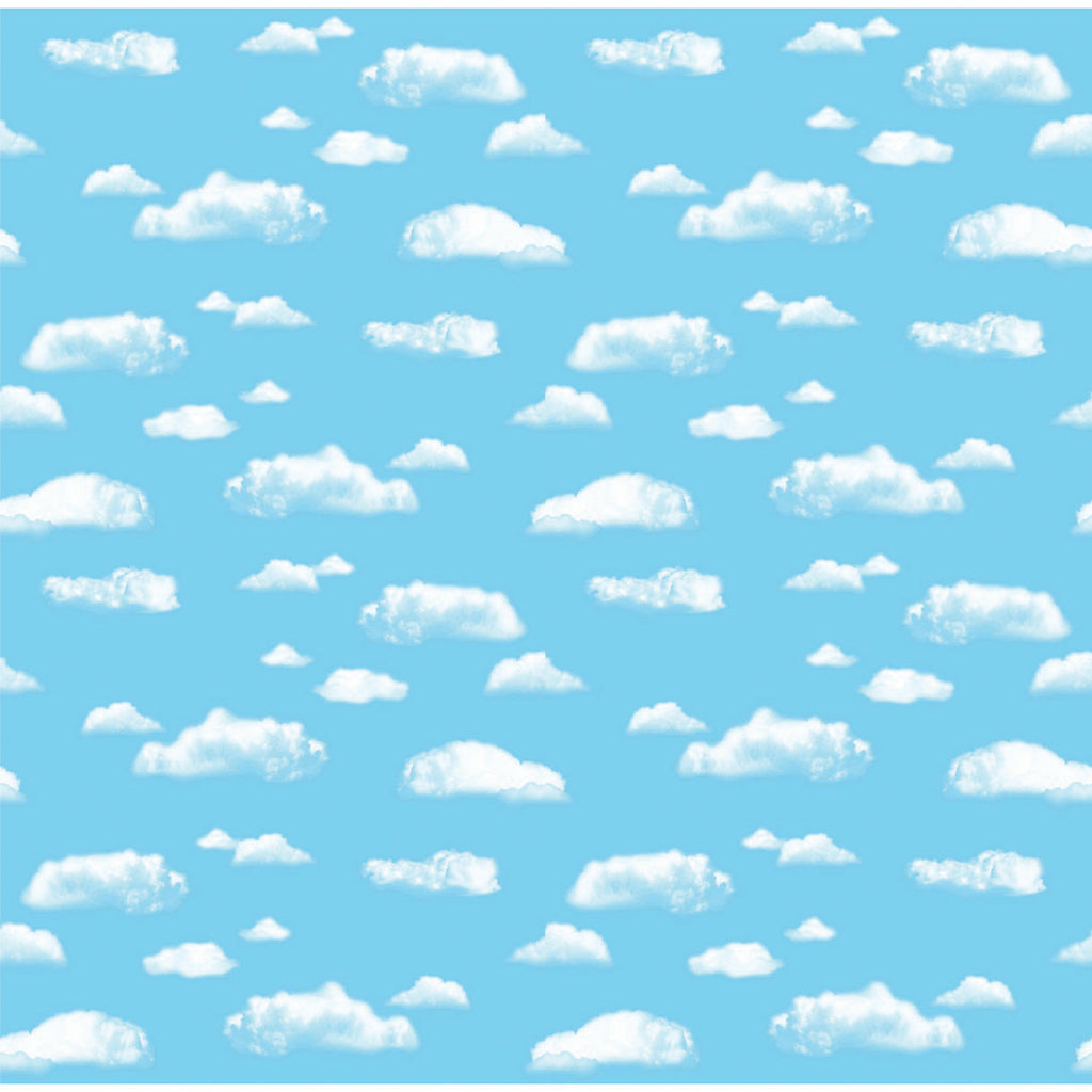 Pacon Corobuff® Corrugated Clouds Background Paper Roll, 48" x 12 ½' (discontinued)
