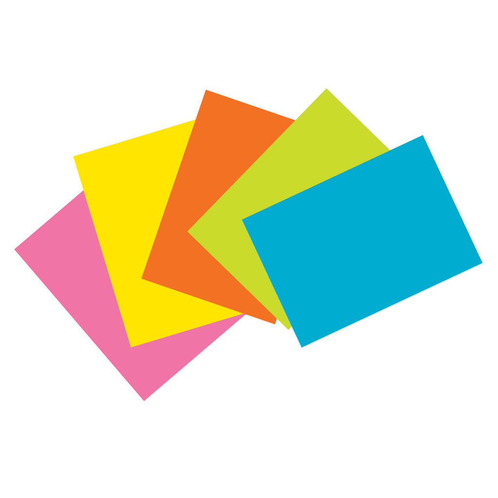 Pacon Index Cards, 4? x 6?, Super Bright, Unruled