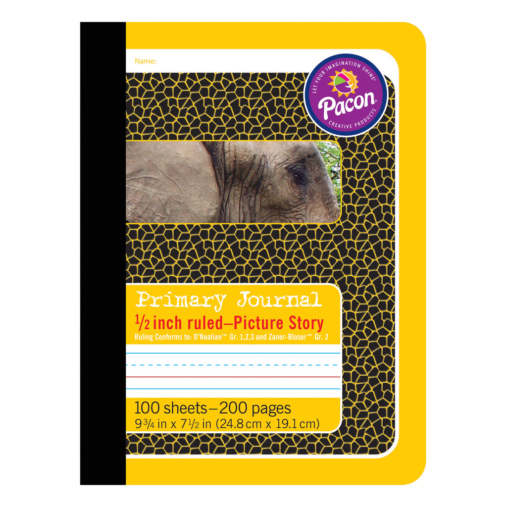 Pacon Composition Book Picture Story, 1/2" Rule