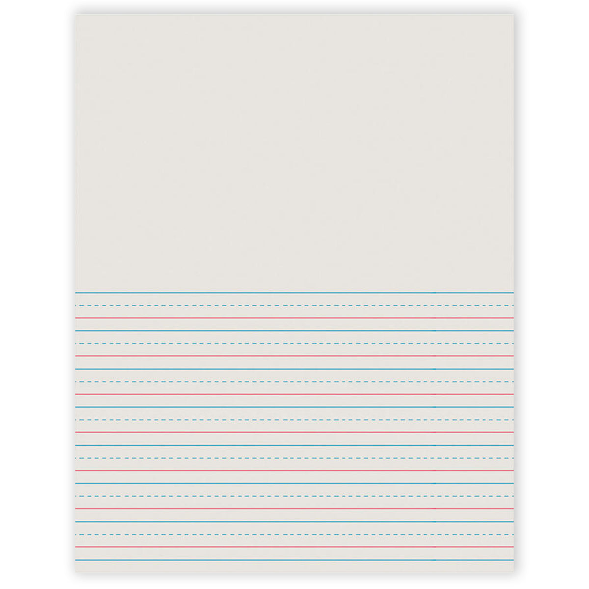 Pacon Writing Paper 50 Sheets 8.5 x 11 1/2 Inch Rule Short