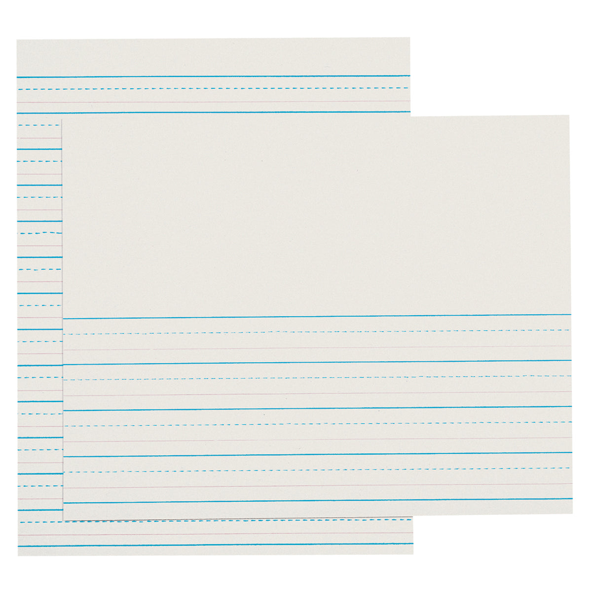 Pacon Ruled White Newsprint Ream, 8 1/2? x 11? Grades 2 & 3