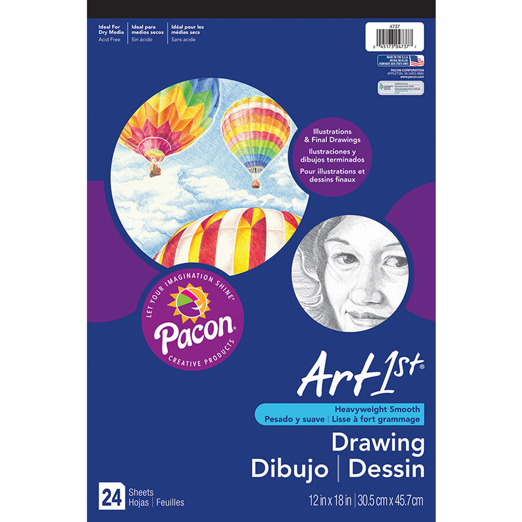 Pacon Art1st® Drawing Pads, 12" x 18"