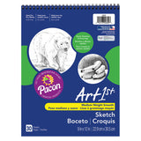 Pacon Art1st Sketch Book 9 x 12 30 Sheets White