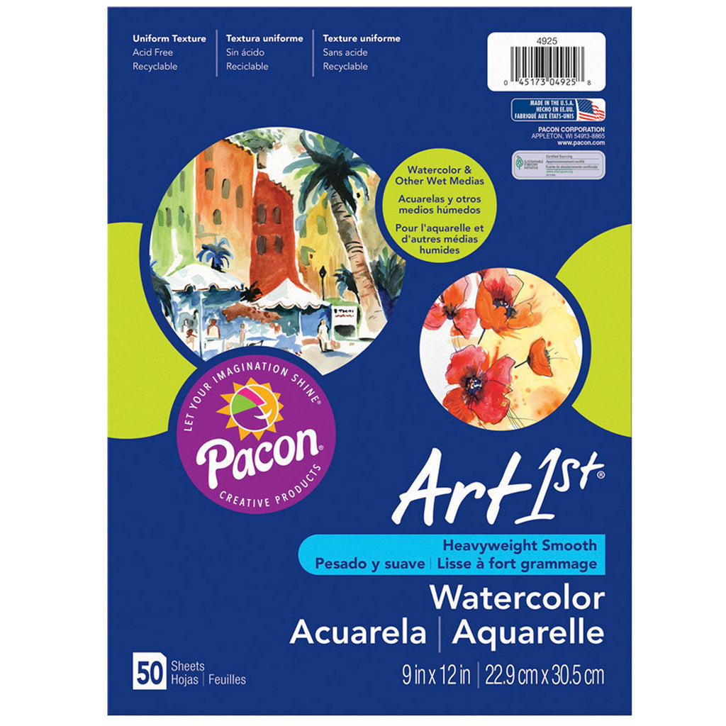 Pacon Art1st® Watercolor Paper in Packages, 12" x 18"