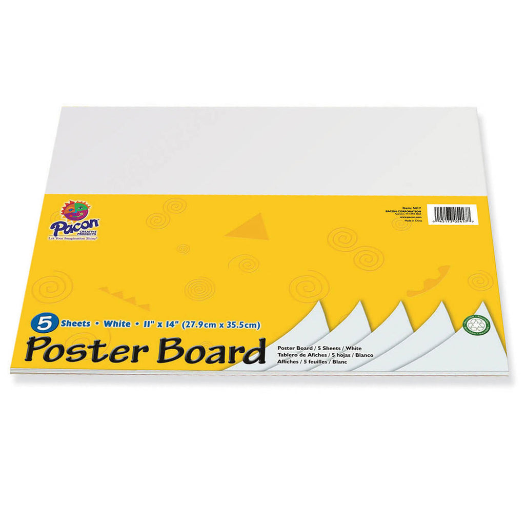 Pacon® Poster Board, 11" x 14" White