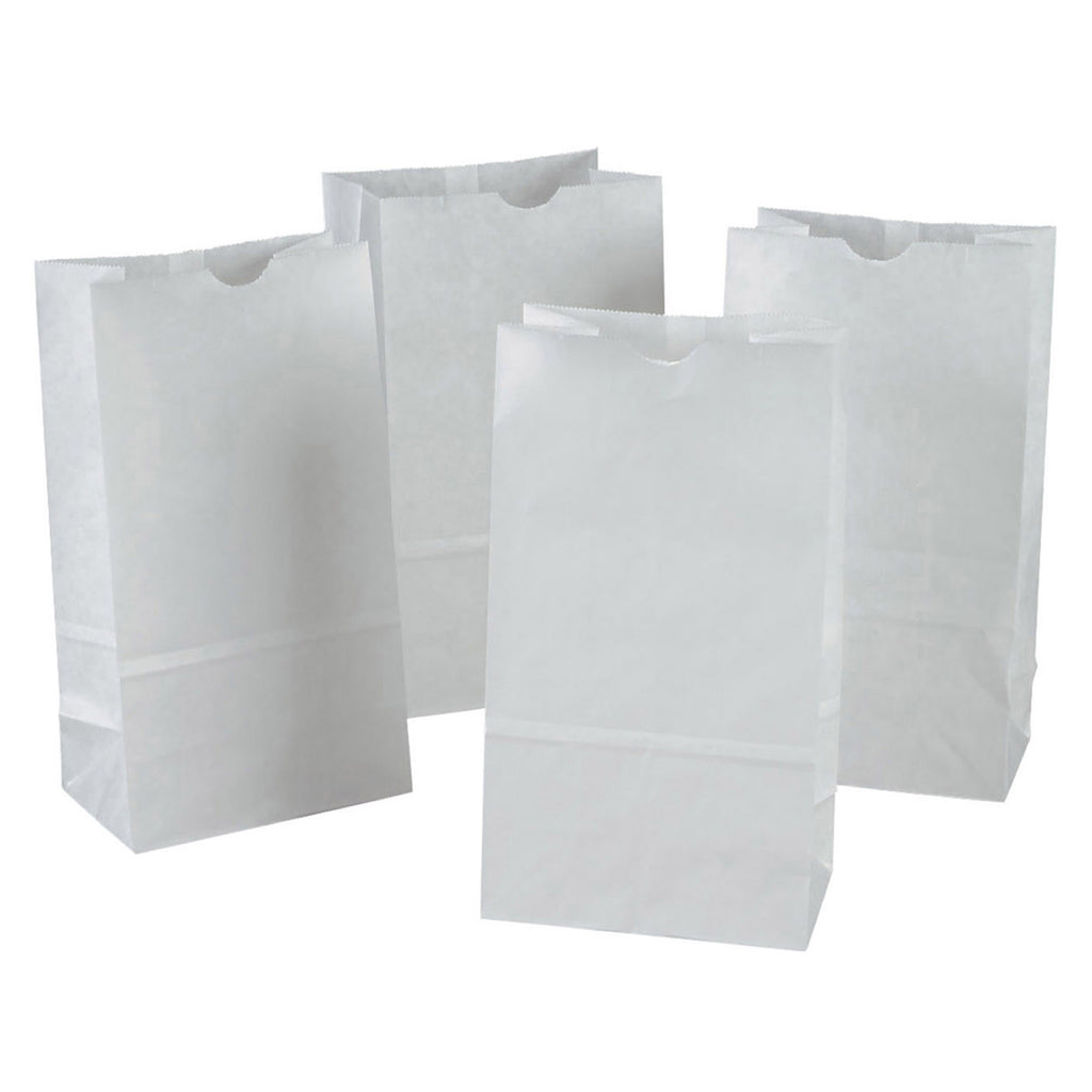 Pacon Rainbow® Kraft Bags 6x11, White, 100 Count