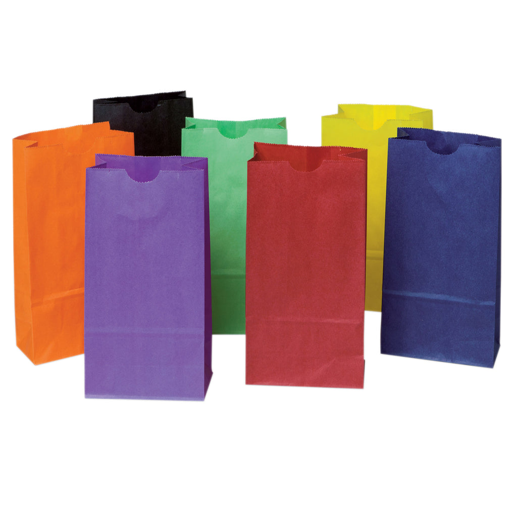 Pacon Rainbow® Kraft Mini Bags, Assorted Bright