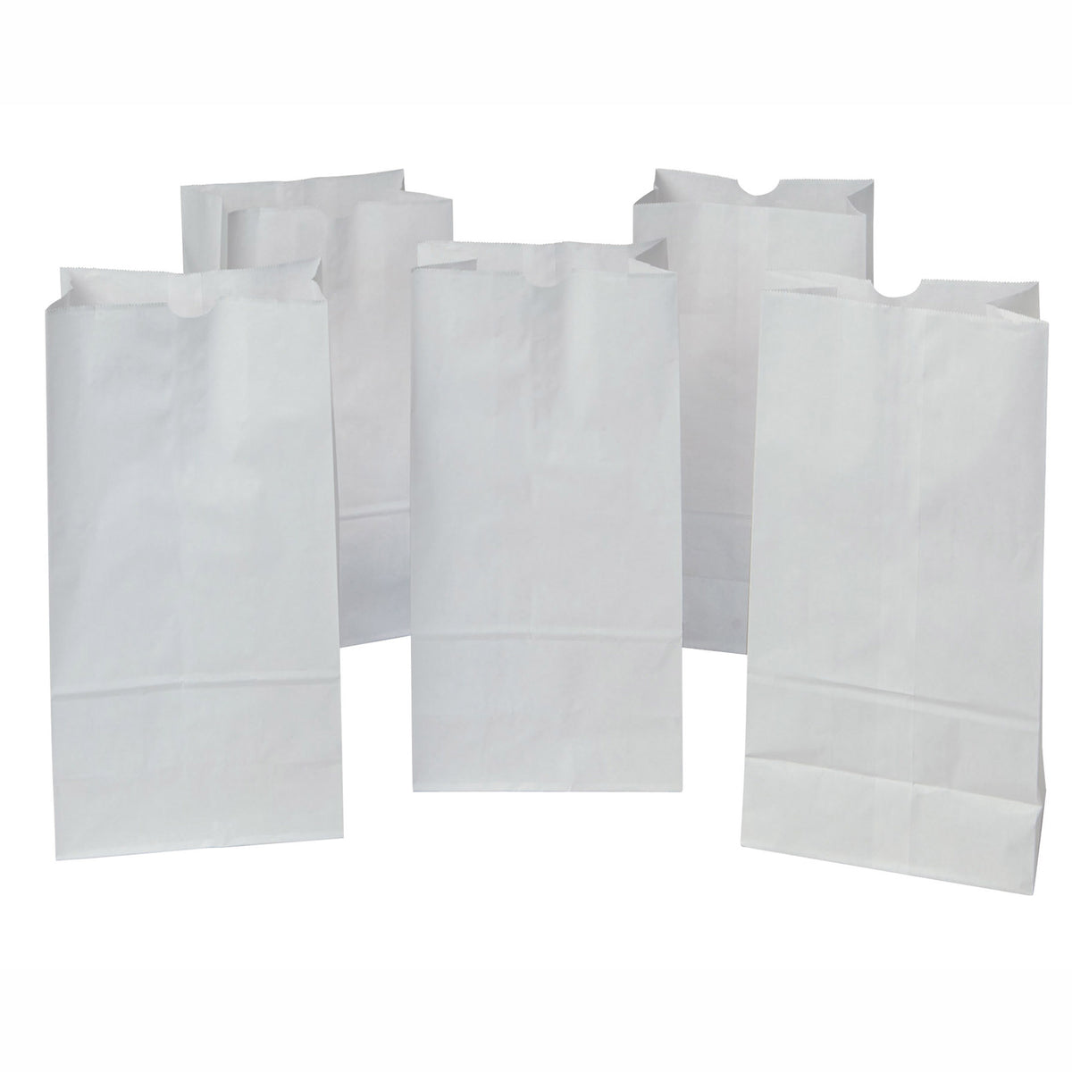 Pacon Rainbow® Kraft Bags 8x14, White, 50 Count