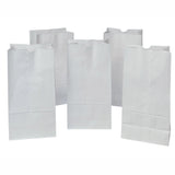 Pacon Rainbow® Kraft Bags 8x14, White, 50 Count