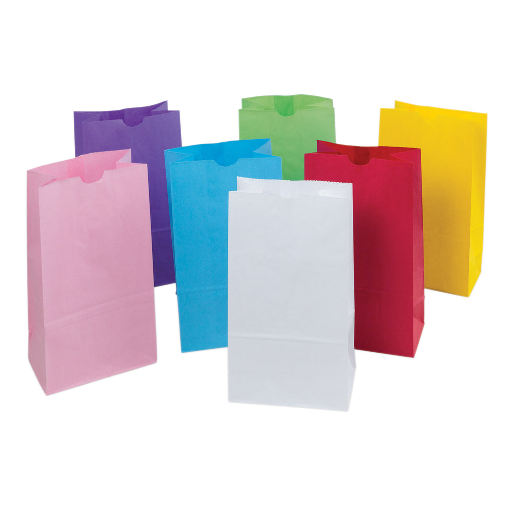 Pacon Rainbow® Kraft Bags, Pastel