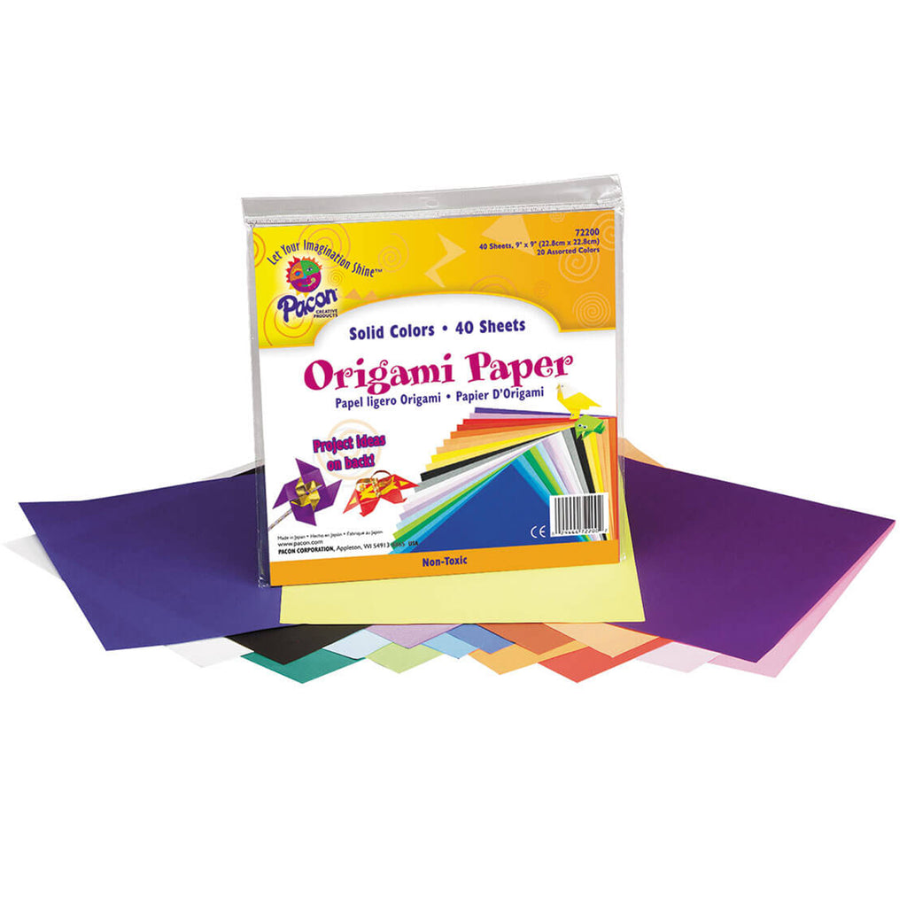 Pacon Origami Paper, 9" x 9" Assorted