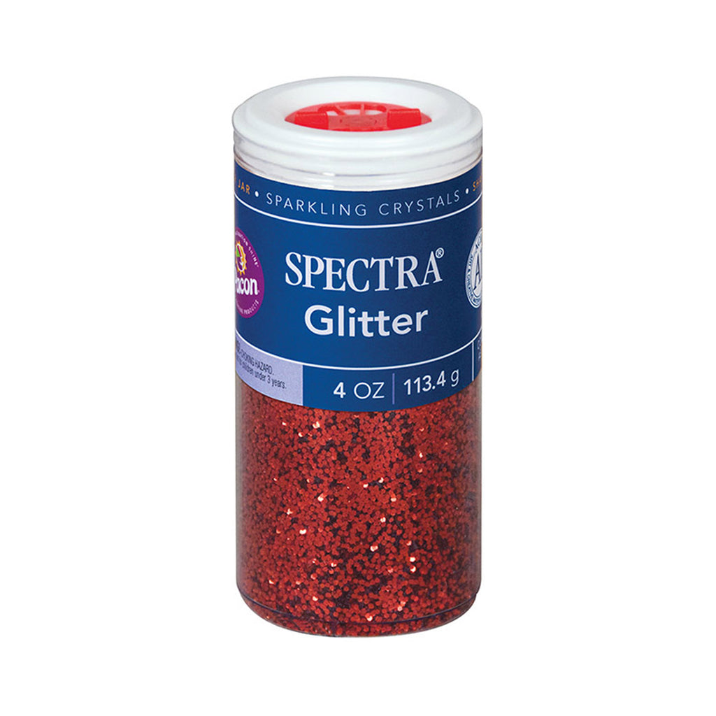 Pacon Spectra® Glitter, 4 Oz. Red
