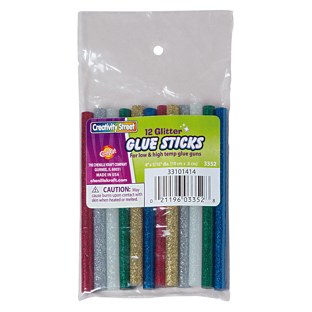 Pacon Creativity Street® Hot Glue Glitter Sticks, Assorted