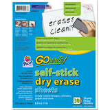Pacon GoWrite!® Dry Erase Sheets, 8 1/2" x 11" Adhesive, 30 Sheets
