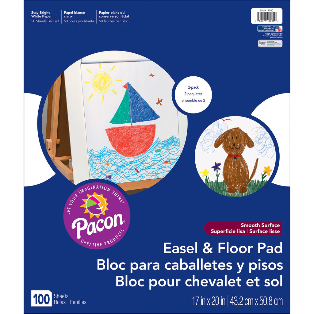 Pacon® Unruled Easel Pad, 17? x 20?, Two-Pack