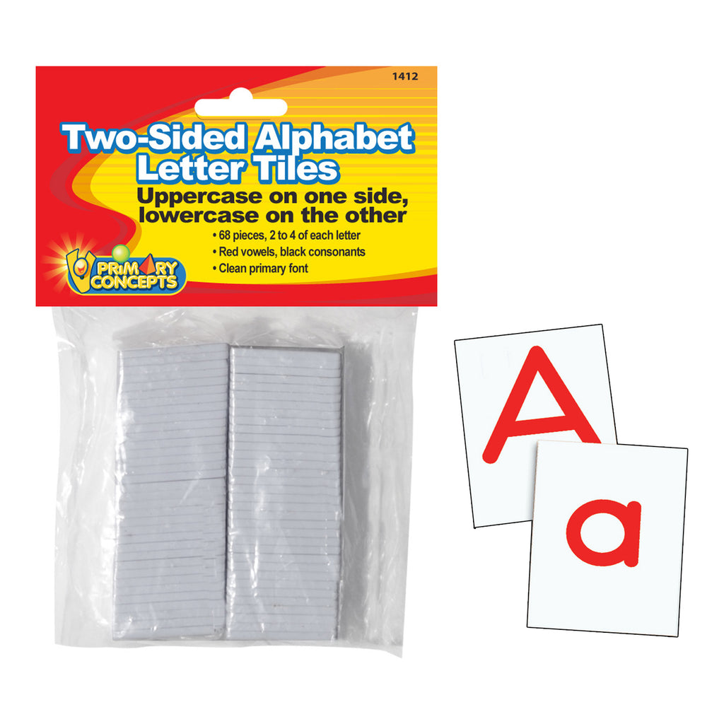 Primary Concepts Alphabet Letter Tiles, 2-Sided