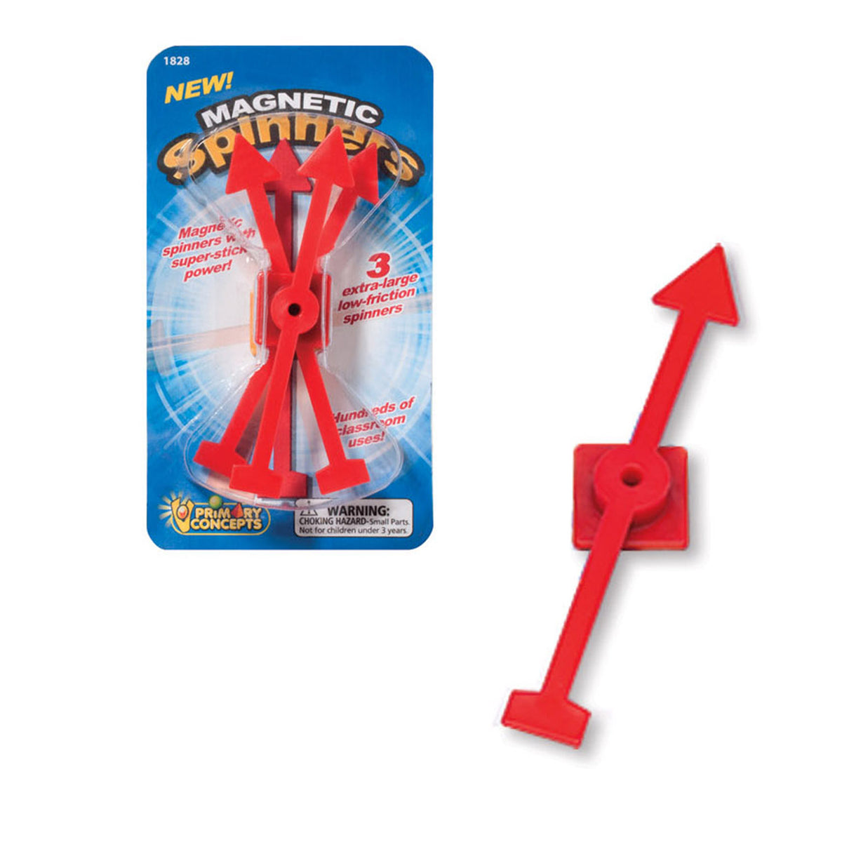 Primary Concepts Magnetic Spinners, Set of 3