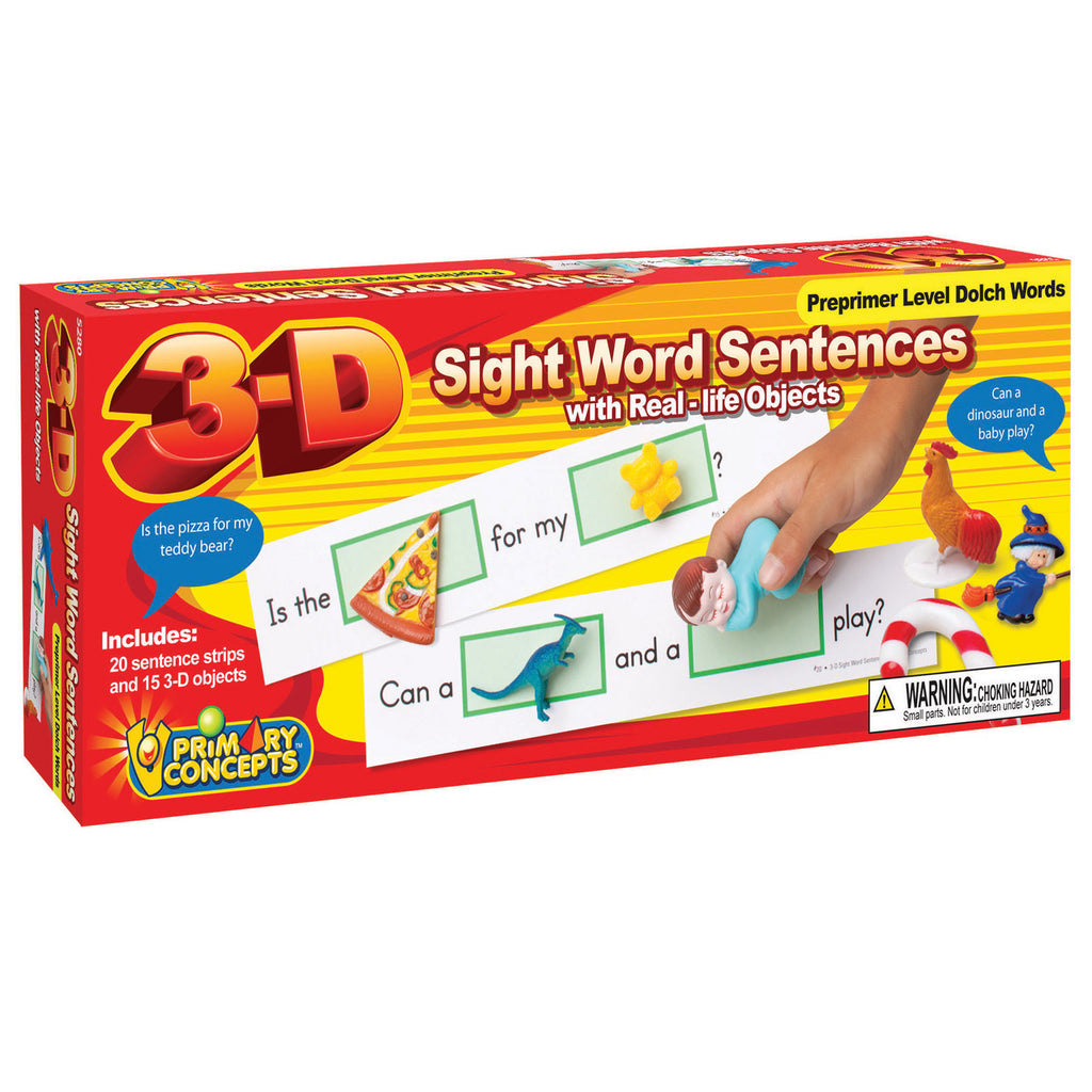 Primary Concepts 3-D Sight Word Sentences, Preprimer (discontinued)