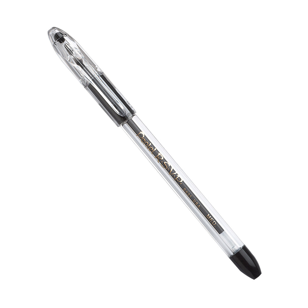 Pentel R.S.V.P. Black Med Point Ballpoint Pen