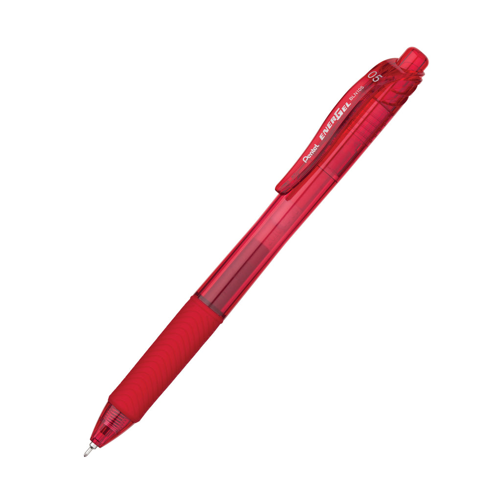 Pentel EnerGel X Red 0.5mm Retractable Liquid Gel Pen