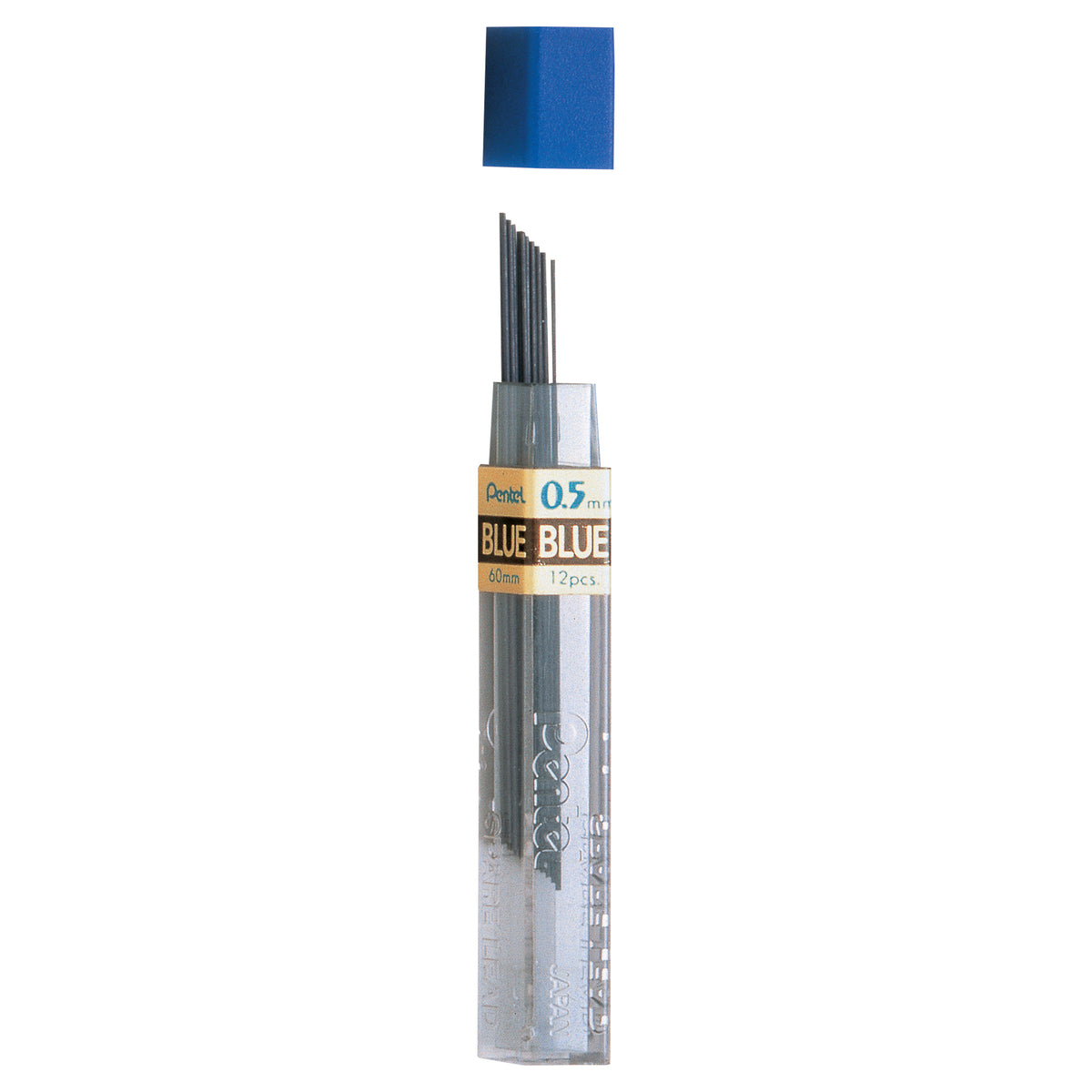 Pentel Refill Lead, 0.5mm Blue (12 Pieces)