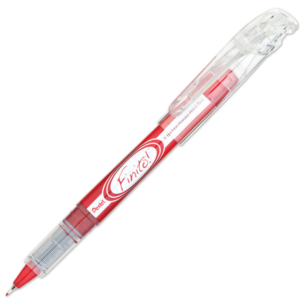 Pentel Finito! Red Porous Point Pen, Extra Fine Point