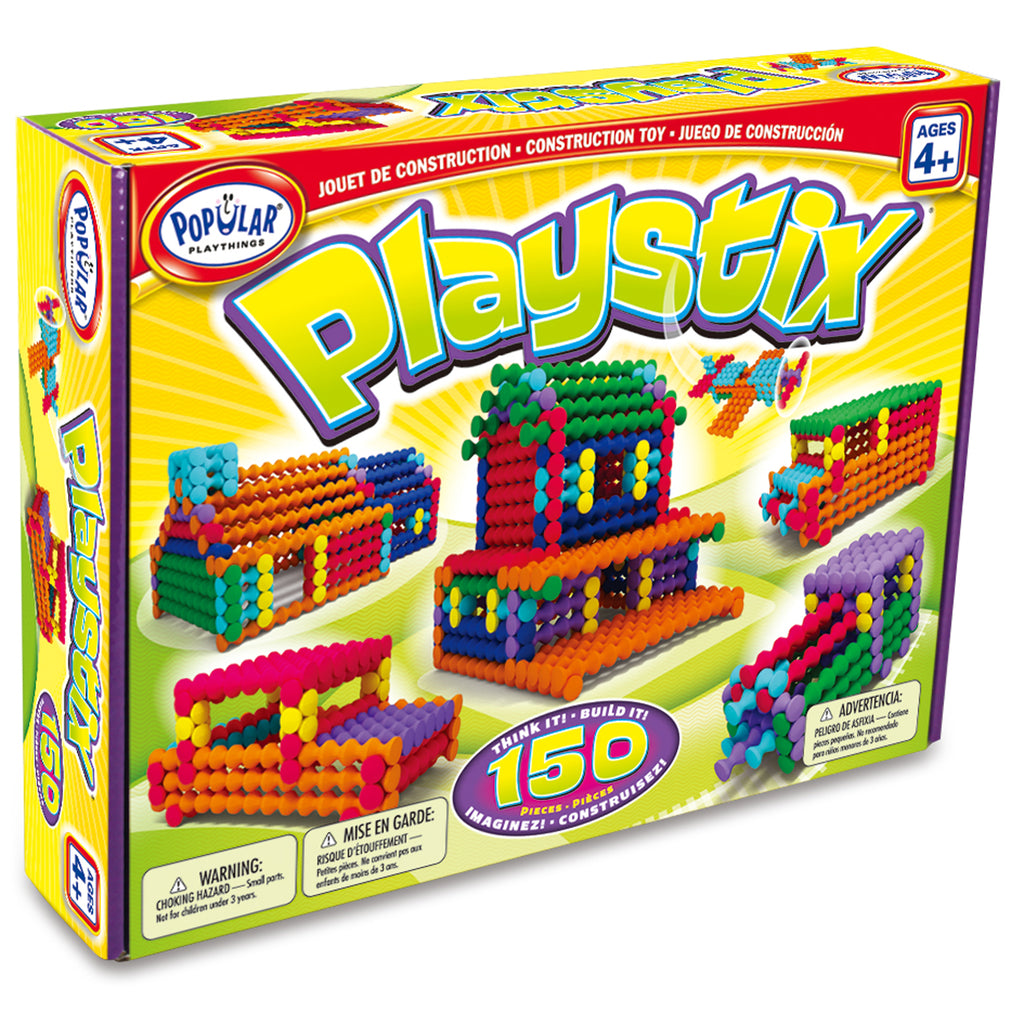 Popular Playthings Playstix, 150 Pieces
