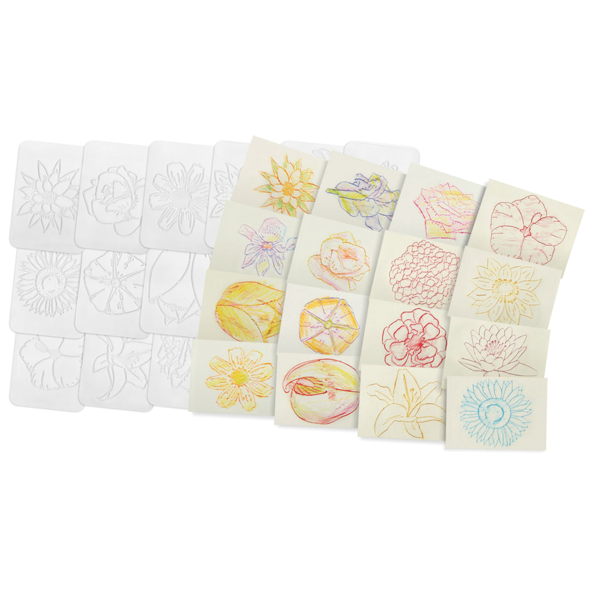 Roylco® Rubbing Plates Flowers