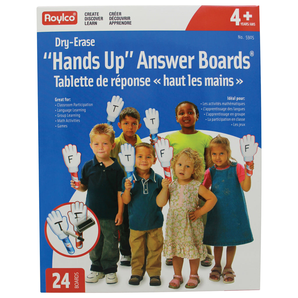 Roylco® Hands Up Dry Erase Answer Boards