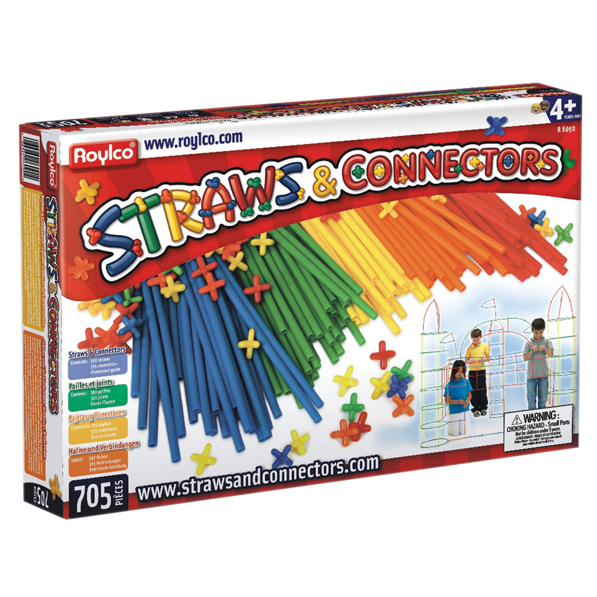 Roylco® Straws & Connectors®, 705 Pieces