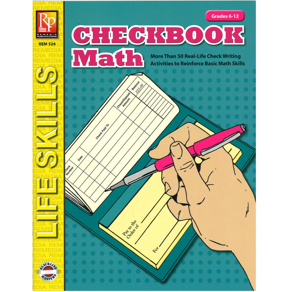 Checkbook Math Pdf Remedia Publications Life Skills Activity Book: Checkbook Math | REM524 ...