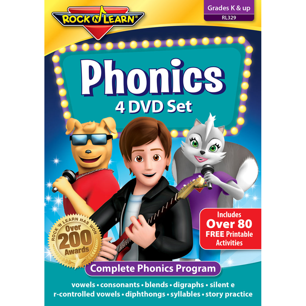 Rock 'N Learn Phonics, 4 DVD Set