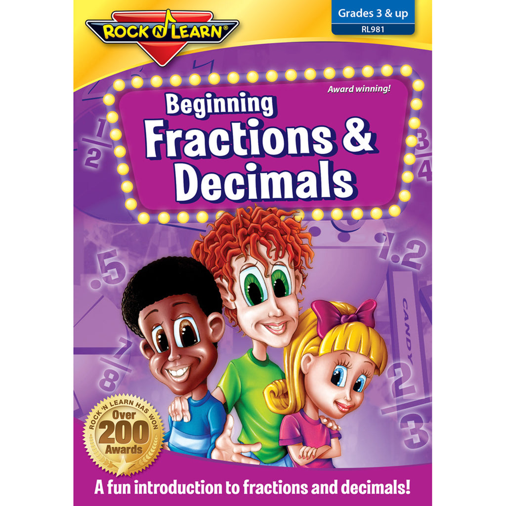 Rock 'N Learn Beg Fractions Decimals On DVD (discontinued)