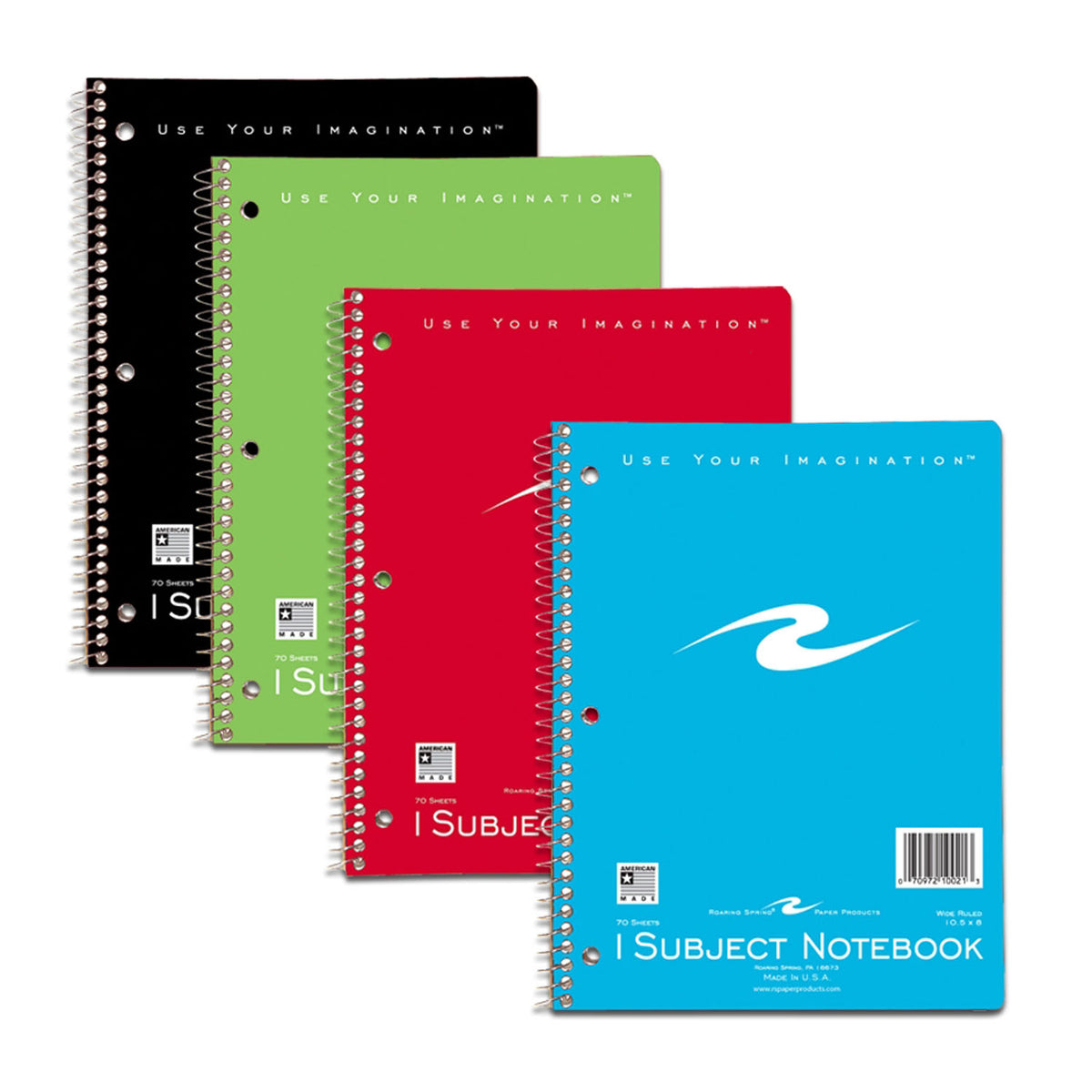 Roaring Spring Paper Products 1-Subject Spiral Notebook, 70 Pages