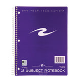 Roaring Spring Paper Products 3-Subject Spiral Notebook, 120 Pages