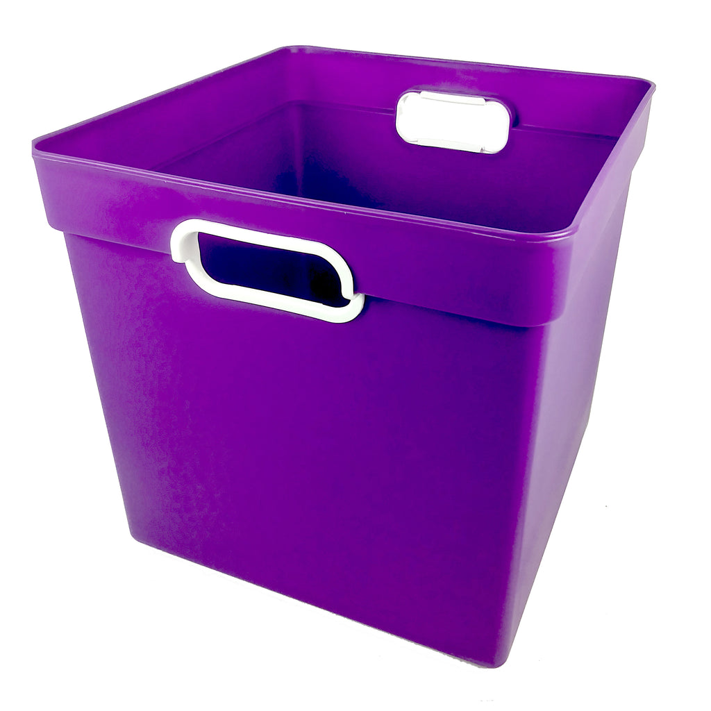 Romanoff Cube Bin, Purple