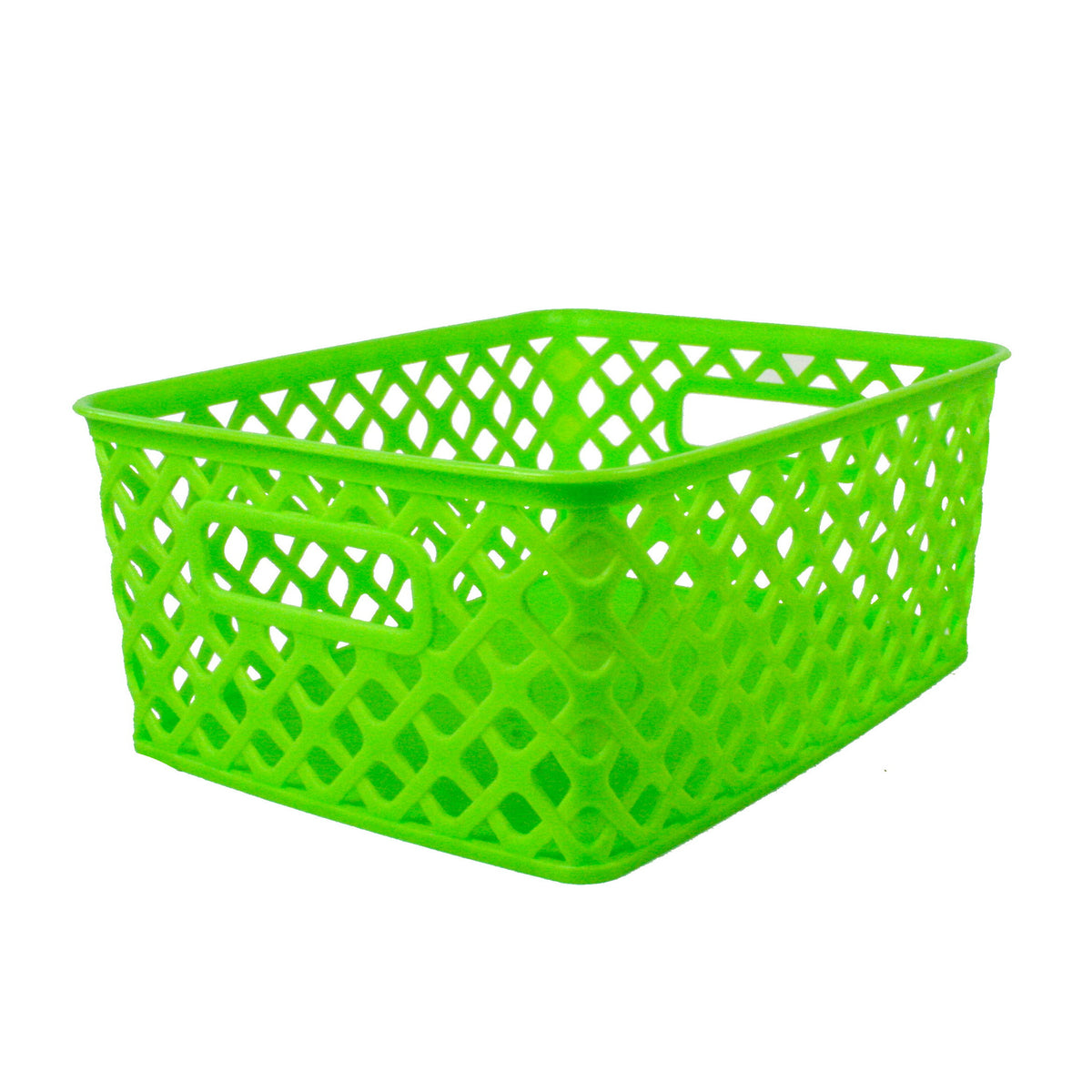 Romanoff Small Woven Basket, Lime Green (discontinued)