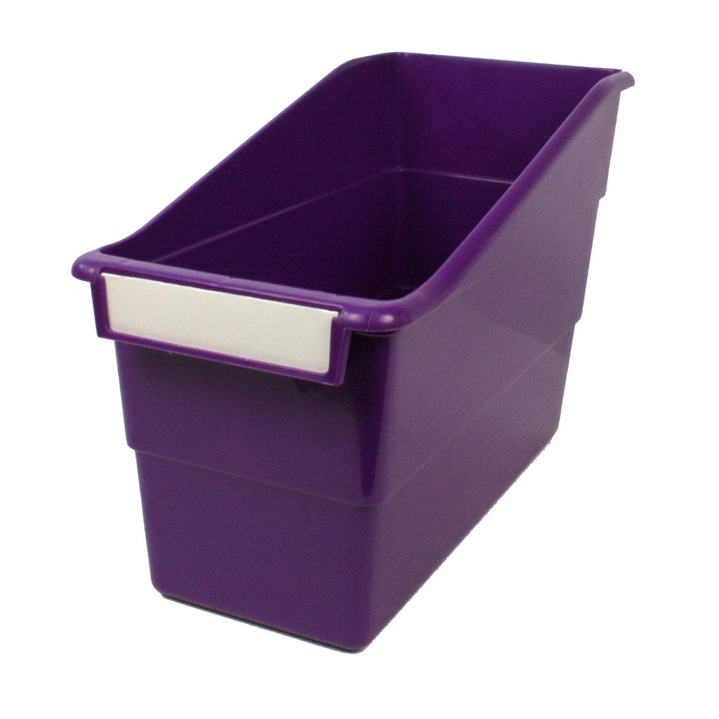 Romanoff Standard Shelf File with Label Holder, Purple
