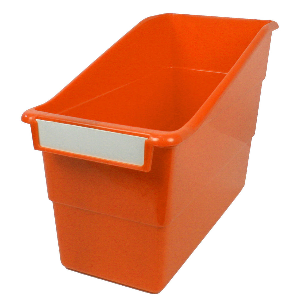 Romanoff Standard Shelf File with Label Holder, Orange