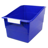 Romanoff Wide Shelf File with Label Holder, Blue (discontinued)