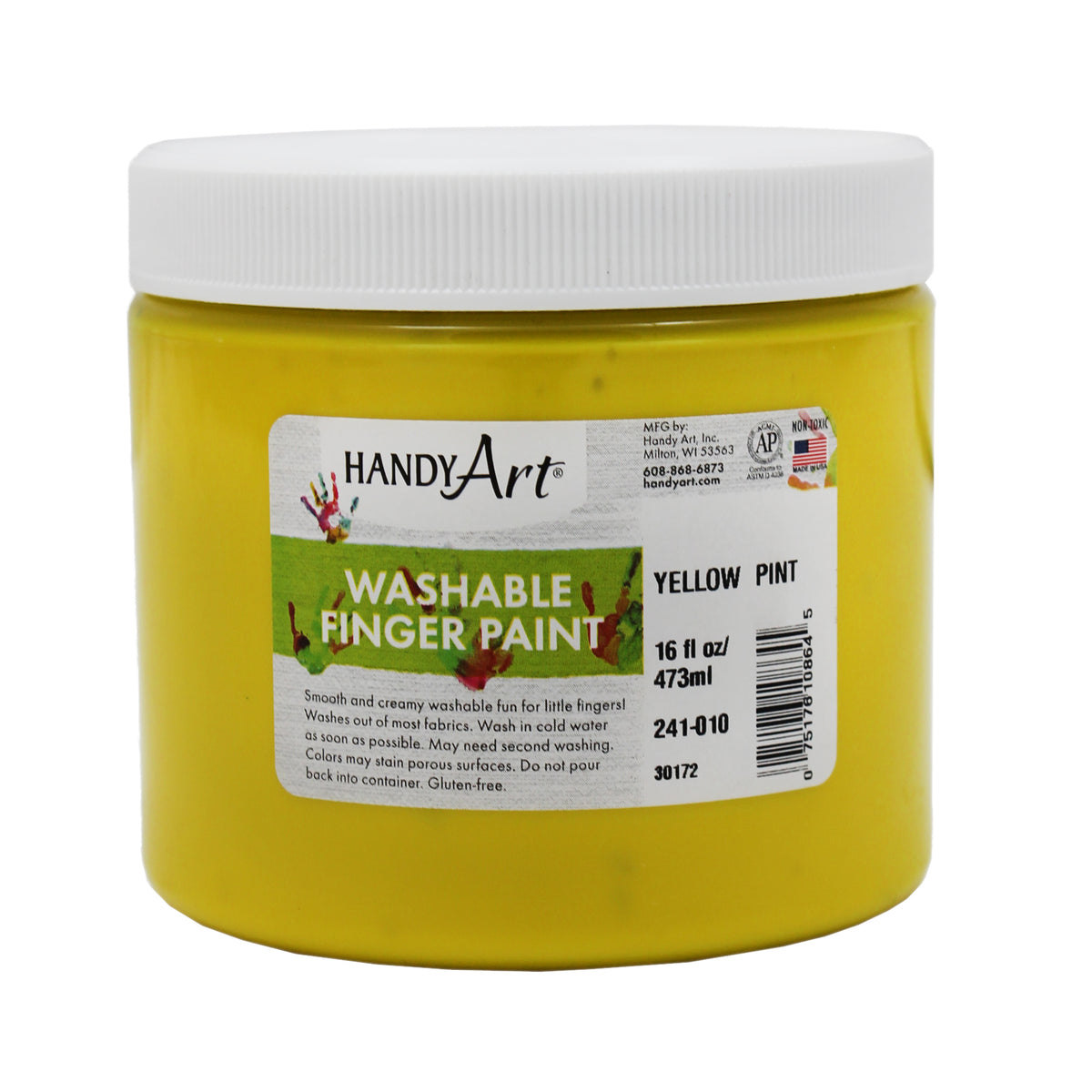 Handy Art® Yellow 16 Oz Washable Finger Paint