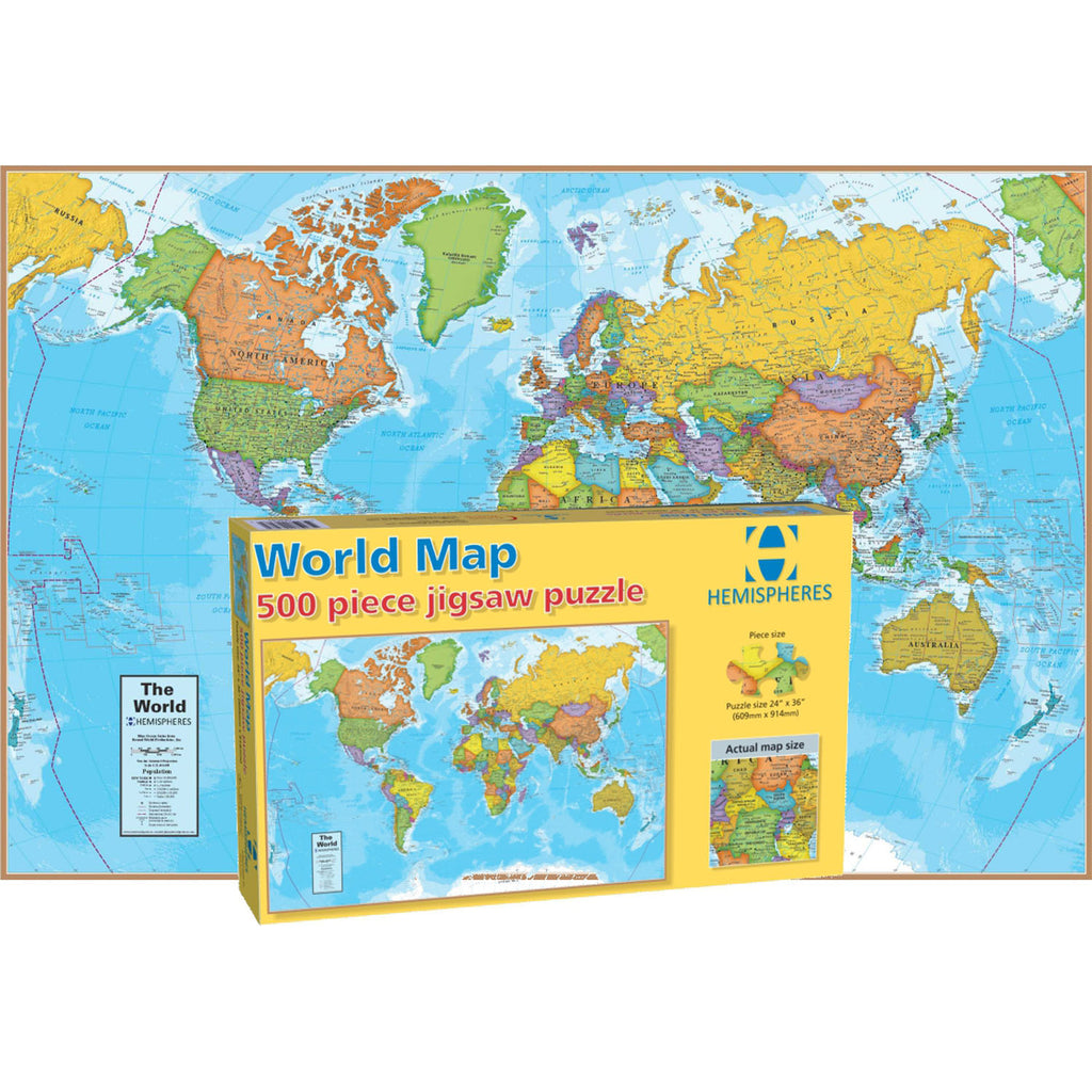 Round World Products World 500 Piece Jigsaw Puzzle