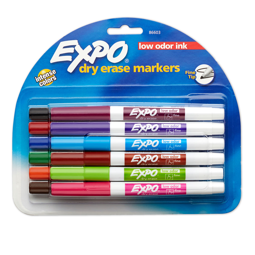 Expo Neon Dry Erase Markers, Bullet Tip, Assorted Colors., School Supplies